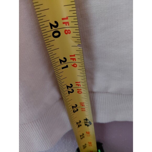 Keith Haring Lightweight Sweatshirt Beige Unisex Size XS Big Heart Super Soft - Picture 9 of 9